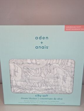 aden + anais Silky Soft Dream Blanket - Gray Animal Sketch